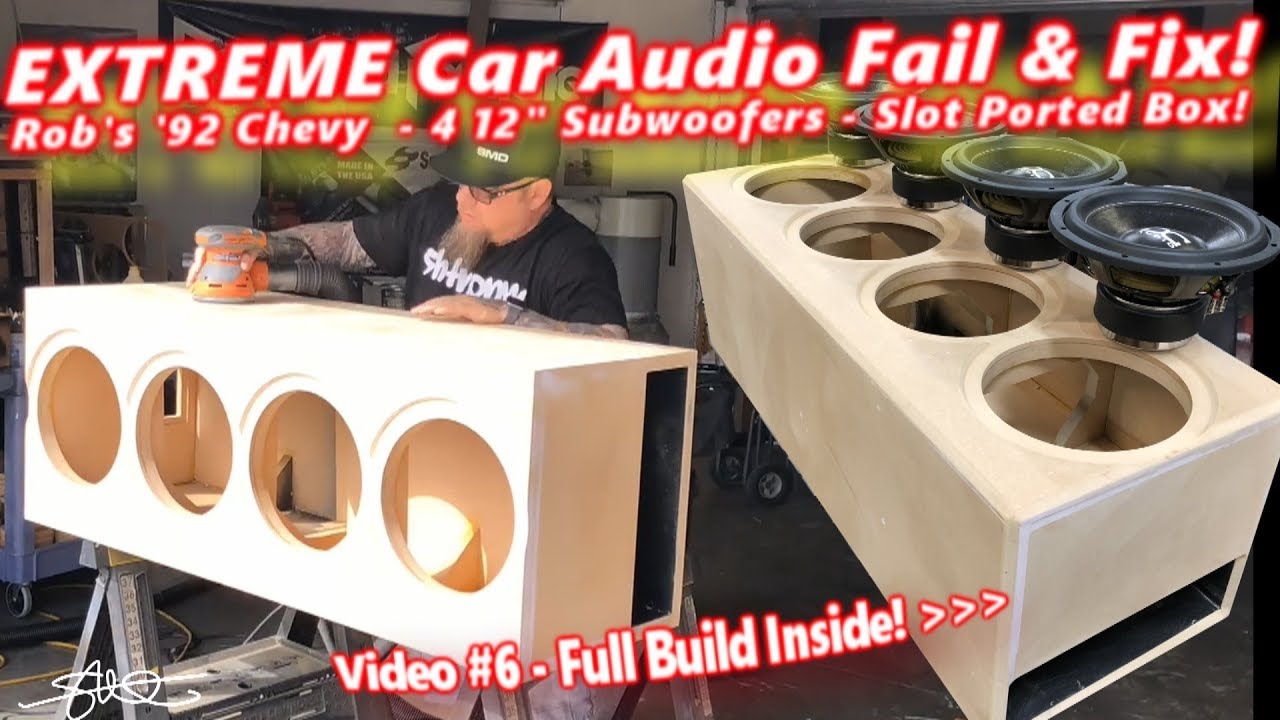 speaker box for 4 12 inch subs