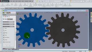 SolidWorks Assembly Tutorial 125  Gear Mate HD