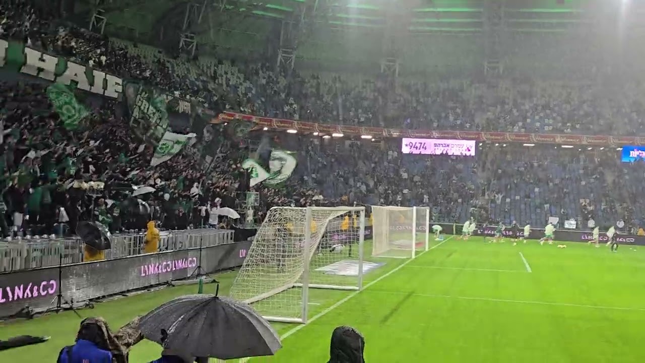 רק בחיפה יש מכבי יש אואה + לzיין ת'צהובים קטע עידוד נדיר מהחימום לפני הקלאסיקו | מכבי חיפה 1-4 צהבת