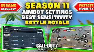 Aimbot Settings For Season 11 Battle Royale | Cod Mobile | Best Sensitivity And Hud Layout For Br