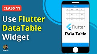 Flutter tutorial for beginners - How to add DataTable column / row in flutter