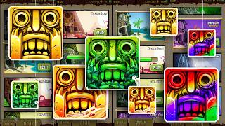Temple Run 2 Sky Summit Vs Lost Jungle Vs Blazing Sands Vs Holi Festival - Endless Run Game Play