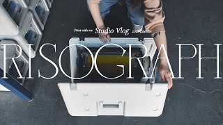 Studio Vlog 01 | Print Risograph Calendar with Me