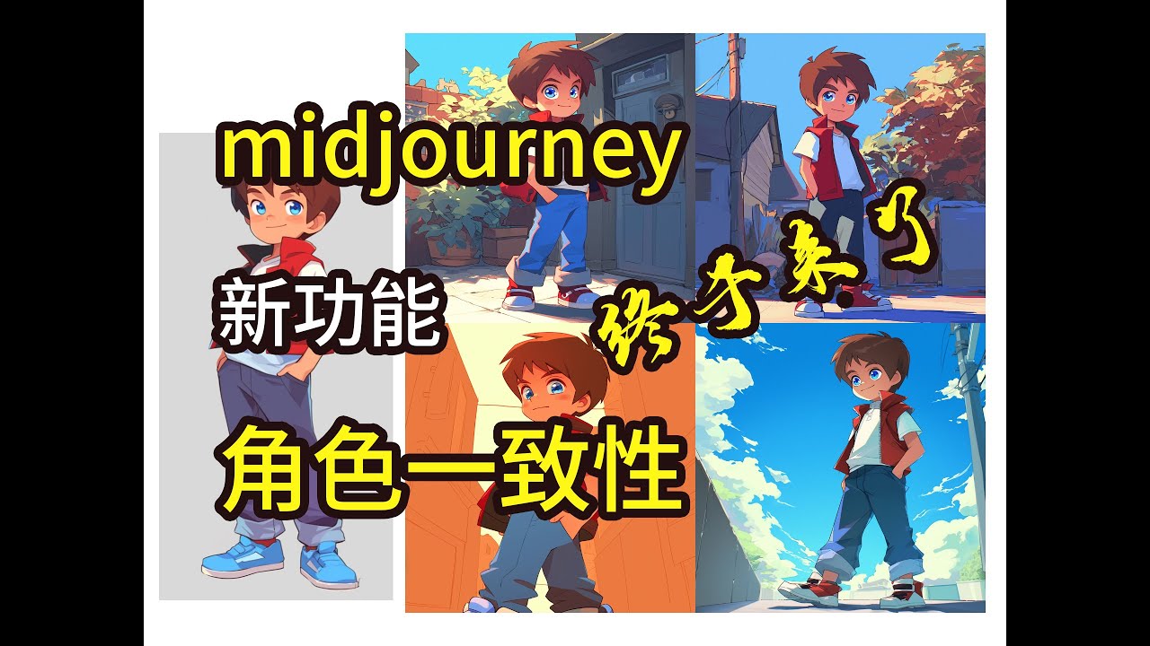 midjourney新功能上线——cref命令,保持角色一致性 - YouTube