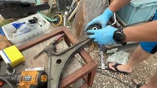 20260723 2006 Honda Odyssey driver steering knuckle lower control removal purpose