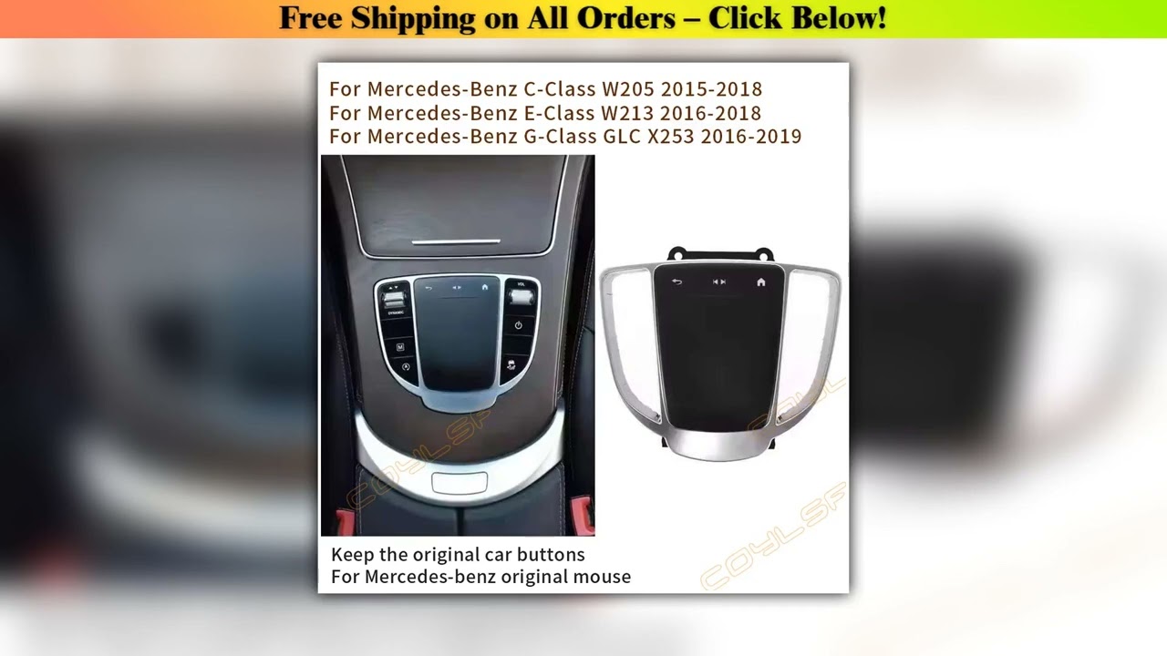 1PC Multimedia Touch Mouse Pad Control Switch For Mercedes Benz C-Class GLC G E'Class 2015-2019