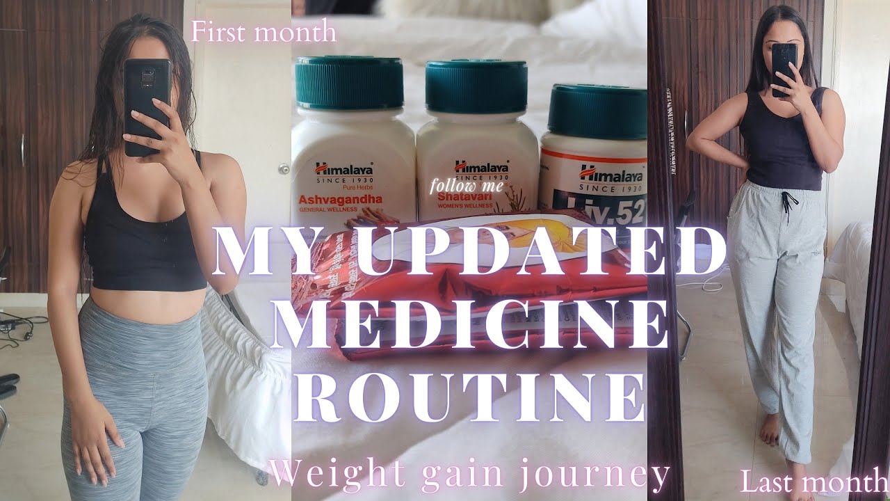 MY UPDATED MEDICINE ROUTINE 💊 | How to gain weight fast | My weight gain journey