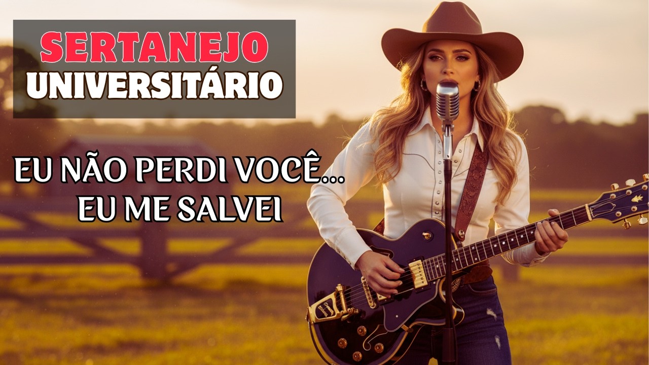 SERTANEJO ROMÂNTICO UNIVERSITÁRIO | Eu não perdi você… eu me salvei