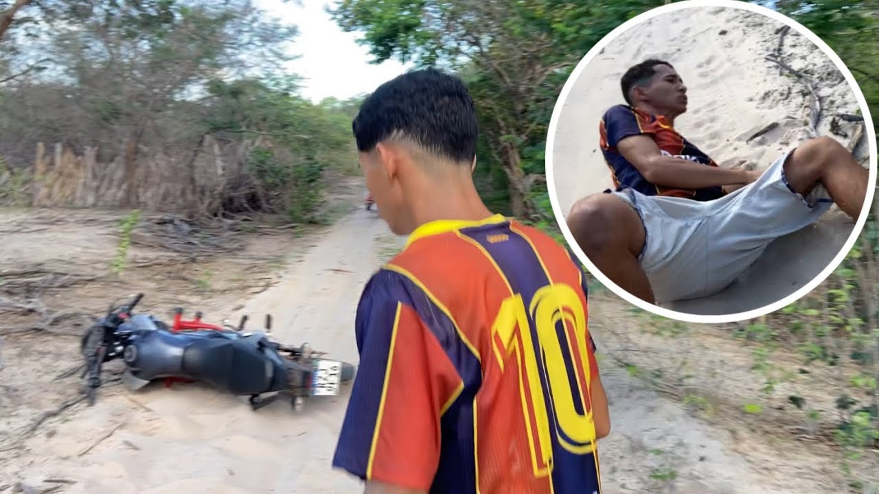 BRUTINHO FAZ SUA PIOR TRILHA E LEVA UM TOMBO NA TRlLHA DE MOTO