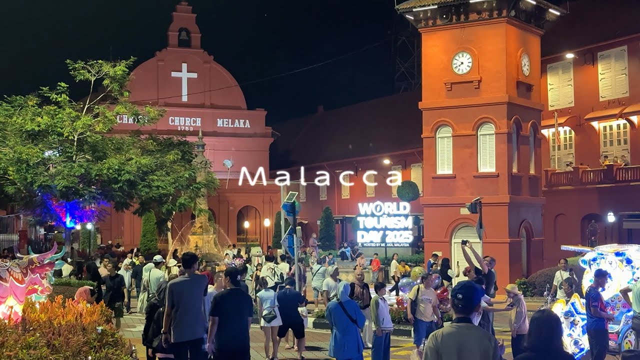 Malacca, 🇲🇾Malaysia【Dutch Square (Red Square) Melaka】【4K】