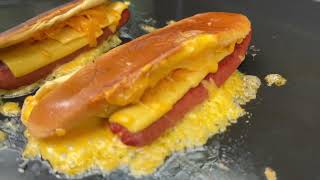 WE FOUND YOUR NEXT GRIDDLE COOK! THE BEST GRILLED CHEESE DOGS YOU'LL EVER MAKE ON THE GRIDDLE!