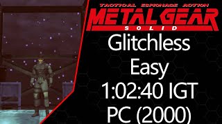 MGS1 | Integral | PC (2000) | Easy | Glitchless | 1:02:40 IGT