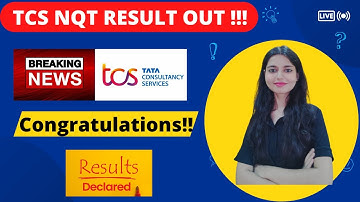 TCS NQT Result is Declared , Congratulations | Rejected , How to Check | TCS Sending mail in Batches