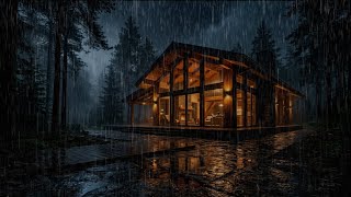 ASMR Rain Sounds for Sleeping 🌧️ Heavy Thunderstorm on Tin Roof for Relaxation & Calm Mind
