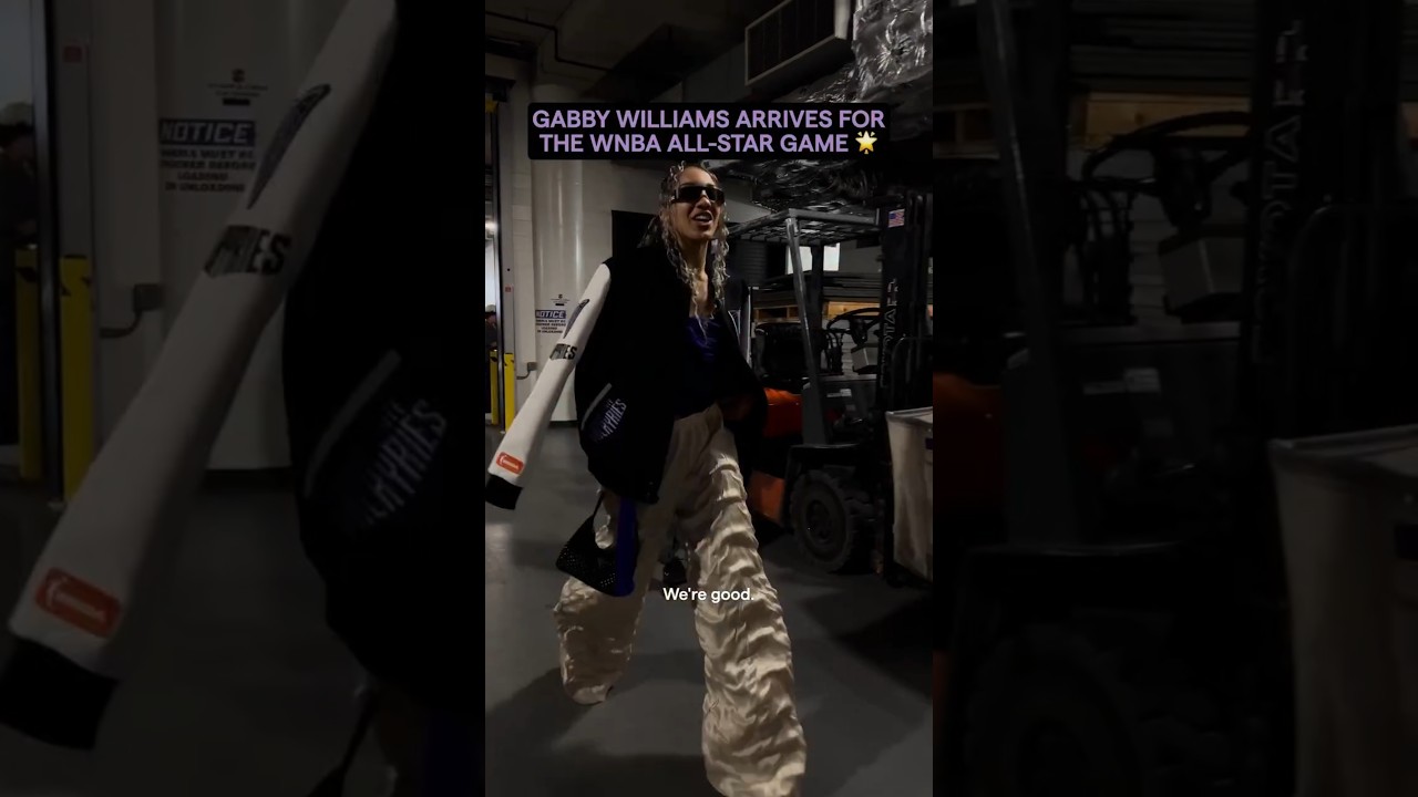 Gabby Williams Pulls Up to the WNBA All-Star Game #goldenstatevalkyries  #wnba #allstarweekend