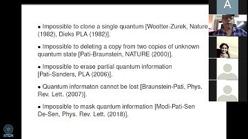Conservation of Quantum Information | Prof. Arun K. Pati | 2020