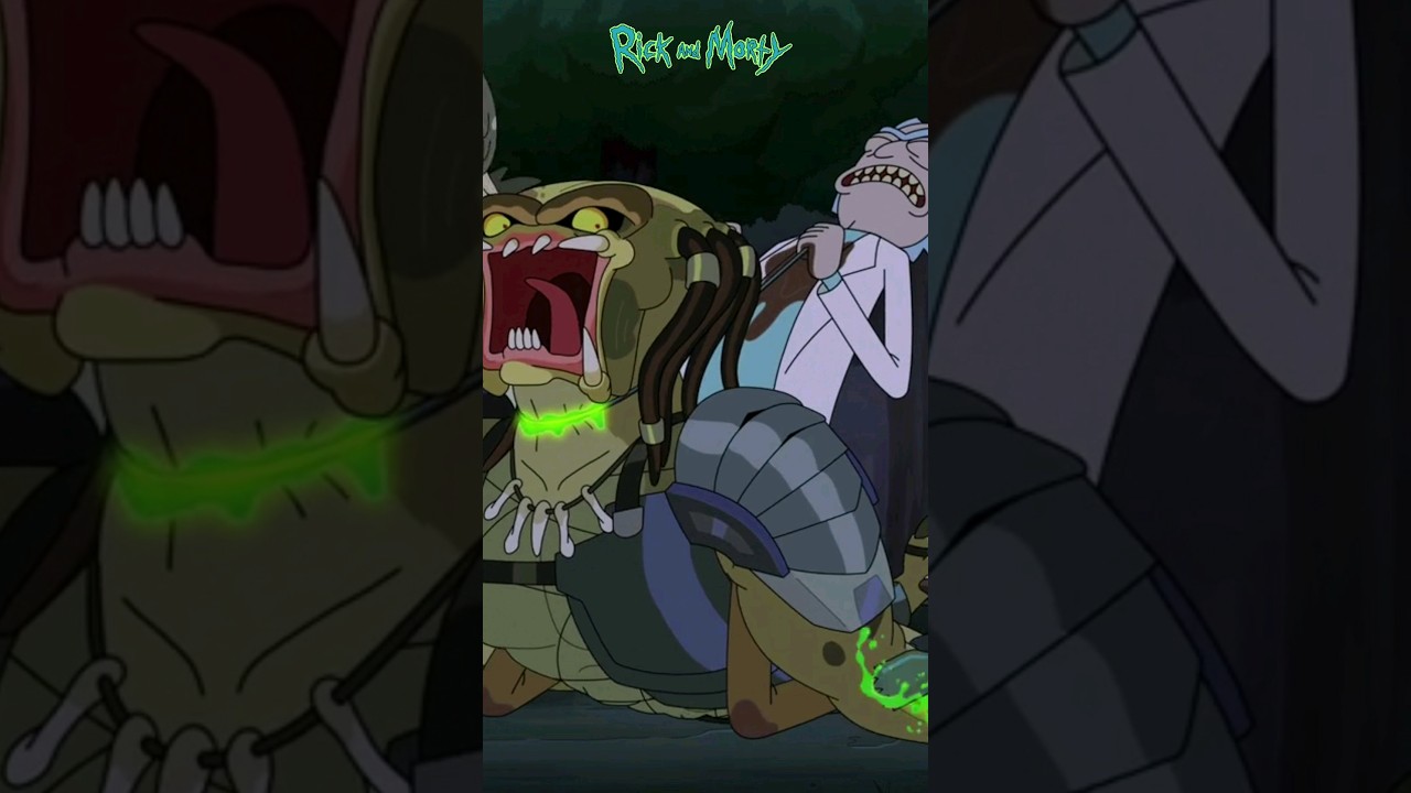Rick humiliated the Predator | Rick and Morty | 
