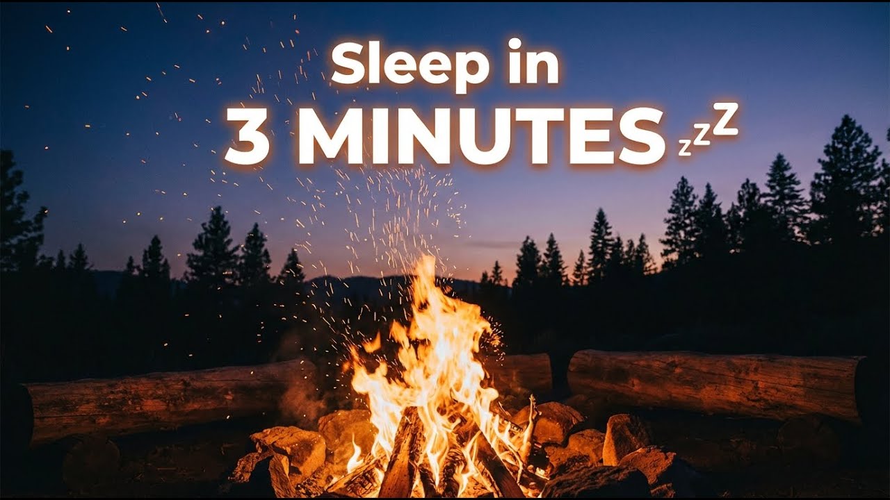 Tingly Brain Massage: Binaural Beats + Crackling Fire for Instant Anxiety Relief & Deep Focus