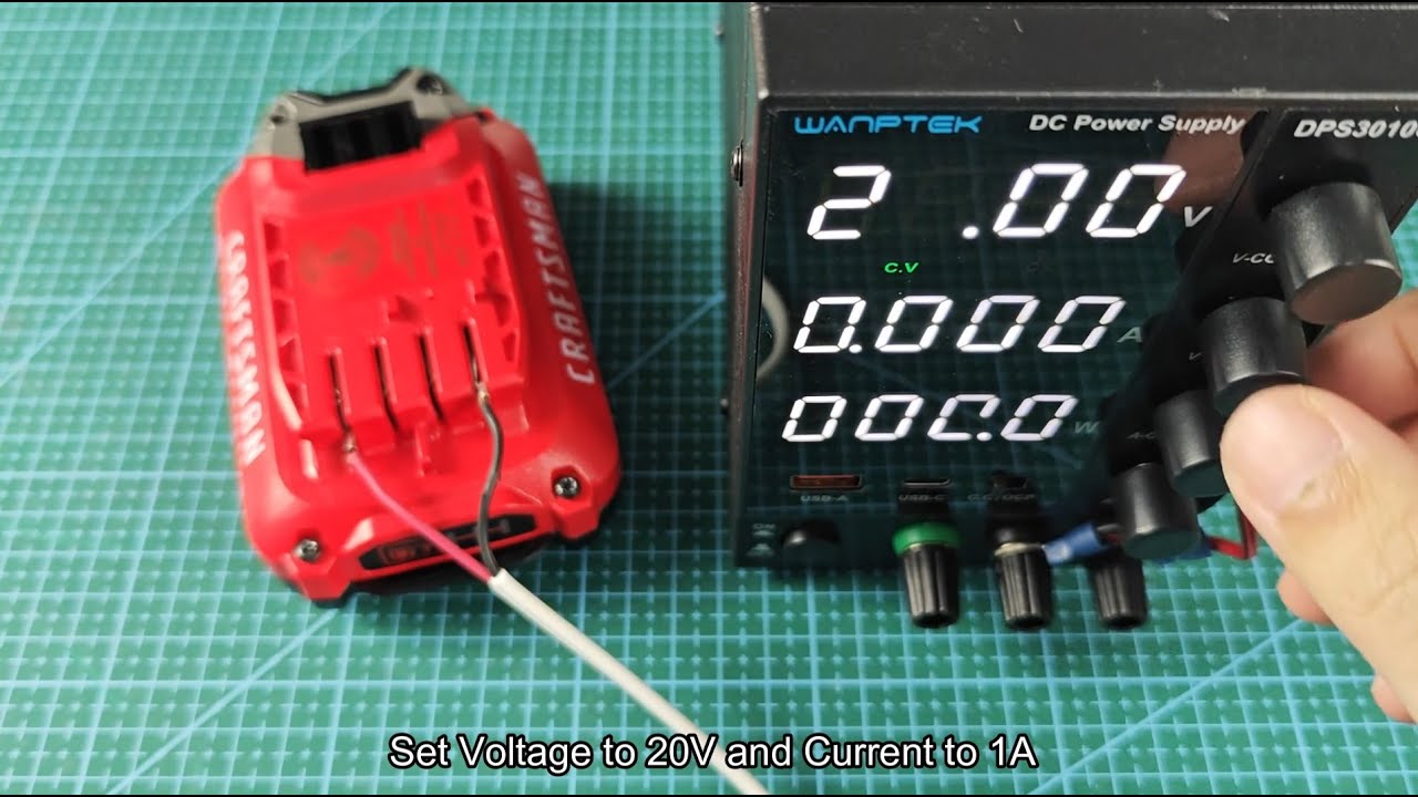 reset-craftsman-v20-battery-in-3-ways-without-charger-youtube