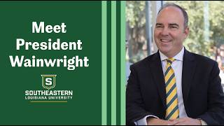 Meet Southeastern's President, William Wainwright (with audio description)