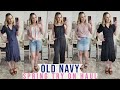 Pretty Spring Old Navy Try On Haul | Cute Tops, Jean Skirts, Shorts, Jumpsuit + More | Lindsey Loves