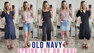 Pretty Spring Old Navy Try On Haul | Cute Tops, Jean Skirts, Shorts, Jumpsuit + More | Lindsey Loves