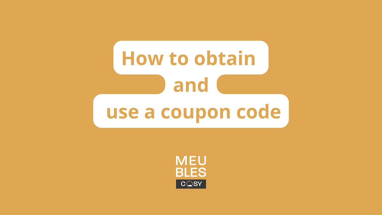 HOW TO : Obtain and use a coupon code - YouTube