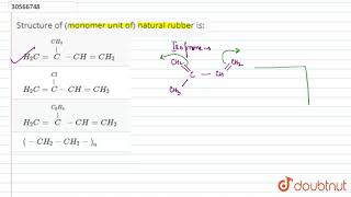 Structure of (monomer unit of) natural rubber is: