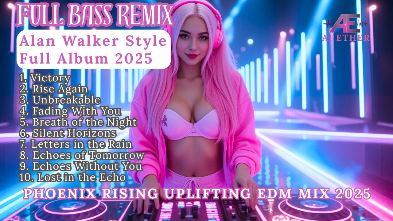 🔥 Phoenix Rising Uplifting EDM Mix 2025 || Alan Walker Style Full Album 2025 | Full Bass Remix 2025