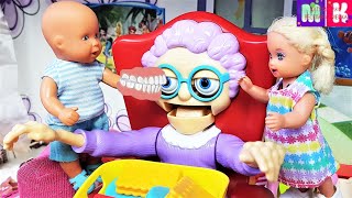 ПОЙМАЙ семейка сборник смешных историй с куклами Барби, челюсть бабули катя и макс челлендж веселая.