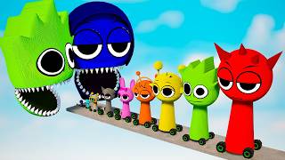 Big & Small INCREDIBOX Sprunki CARS Vs Giant OWAKCX & JEVIN Sprunki | TEARDOWN