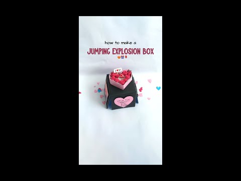 Jumping Explosion Box Tutorial 🎁 How to make Paper Roses | DIY Gift Idea ❤
