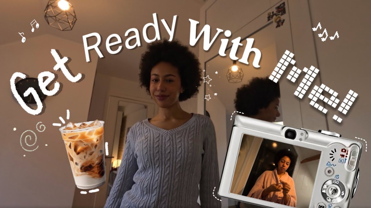 Calm GRWM to go to a cafe 🍵 ☕️⭐️ - skincare - makeup - chatting 