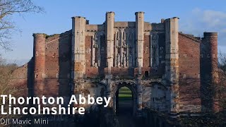 Thornton Abbey and Gatehouse, Lincolnshire with a DJI Mavic Mini