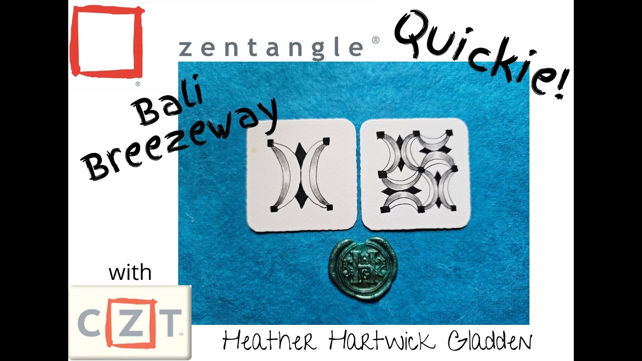 Балийская крытая дорожка | Zentangle® Quickie