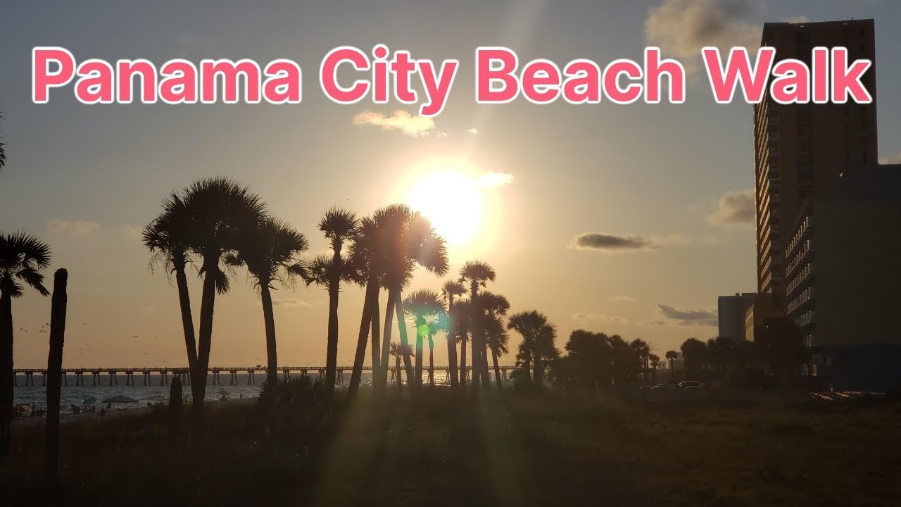 Relaxing and Peaceful Beach Walk Panama City Beach Hear the Sounds