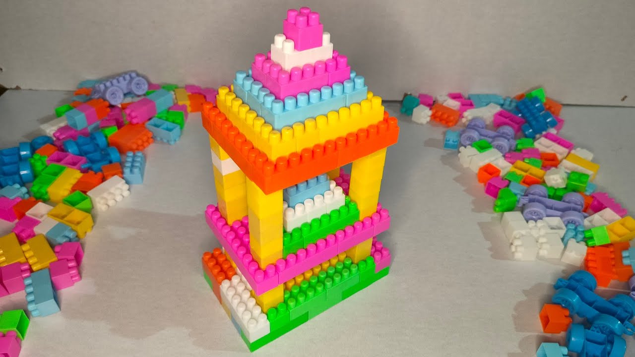 Satisfying DIY Blocks Hour Glass/ ASMR/ Building Blocks/ Blocks Game/ Building Blocks fun.