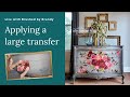 Applying a large 6 piece furniture transfer