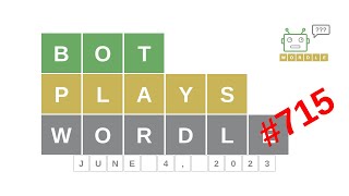 Jun 4, 2023 - Bot plays Wordle #715 - How to guess today's word? Answer, hints, solution