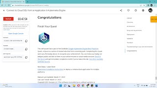 [NEW] - Connect to Cloud SQL from an Application in Kubernetes Engine - [GSP449]