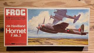 What's in the Box: FROG 1/72 De Havilland Hornet F.Mk.3