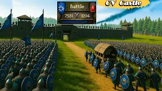 7460+ Elite Sturgian VS 1200 Warrior | Epic Bannerlord Siege Ever||Mount & Blade 2 Tactics|Ov castle