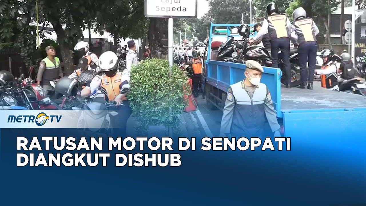 Parkir Liar, Ratusan Motor di Kawan Senopati Diangkut