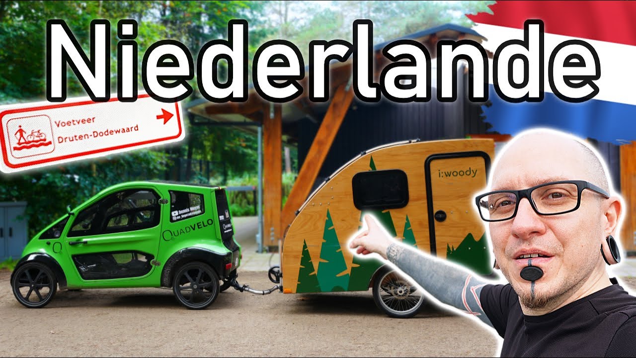 KEINE FÄHRE und AKKUPROBLEME am 2. Tag | Mit QUADVELO und i:woody nach HOLLAND | Fahrradwohnwagen
