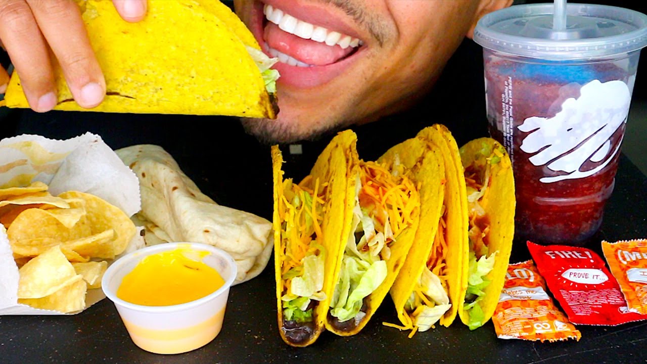 ASMR TACO BELL MUKBANG JERRY NO TALKING EATING ONLY SHOW