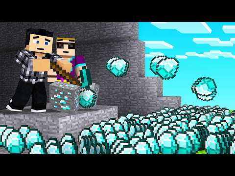Minecraft MAIS CHAQUE BLOC QUE TU CASSES SE MULTIPLIE !