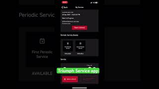 Triumph Speed 400 service app screenshot 5