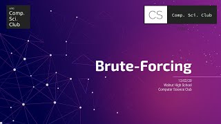 (8) WHS: Brute Force
