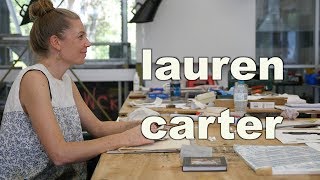 Lauren Carter Lino Etch and Cut