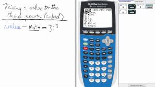 Cube a Number   TI 84 Calculator    Exponent Series